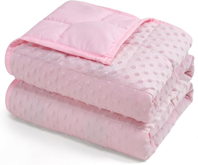 Kivik Weighted Blanket 15 lbs for Adults, Minky Dot Heavy Blankets, Microfiber by Kivik