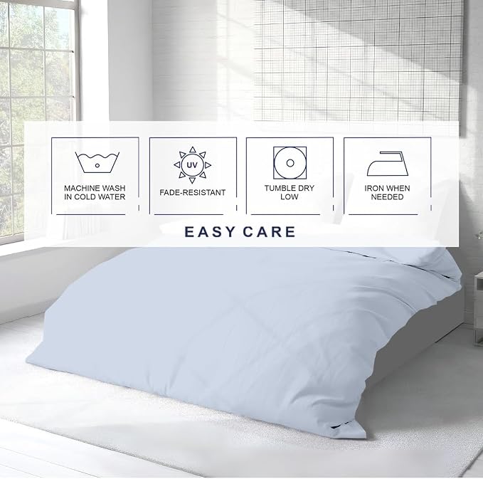 Kotton Culture 3 Pc Twin XL/Twin Duvet Cover Set-100% Egyptian Cotton 600 - Image 6