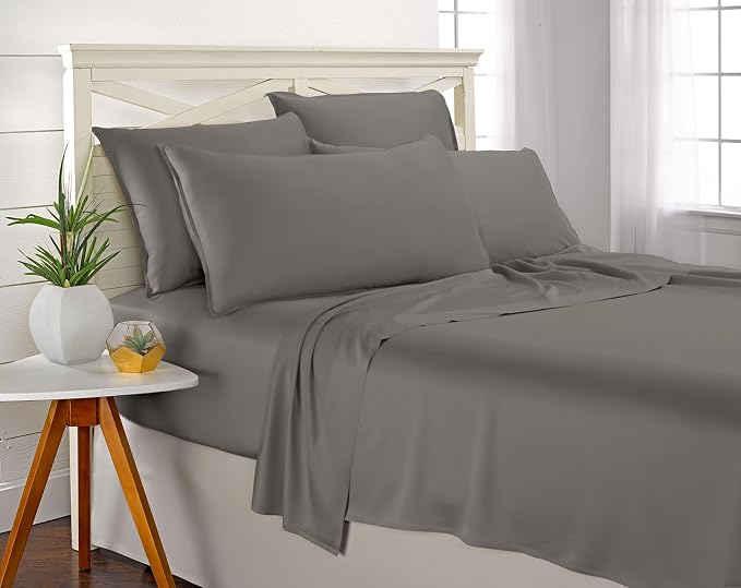 Pure Bamboo Queen Sheets, Genuine 100% Organic Viscose Derived from Bamboo Bed - Image 5