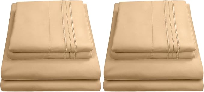 Twin Sheets - Breathable Luxury Sheets - 1800 Supreme Collection Extra Soft by SweetHomeCollection