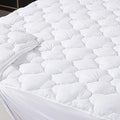 WhatsBedding Full Mattress Pad, Fitted Full Mattress Protector Soft by WhatsBedding