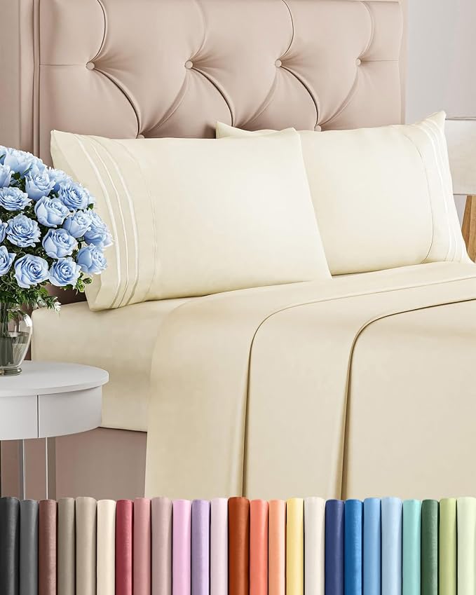 King Size 4 Piece Sheet Set by CGKUnlimited