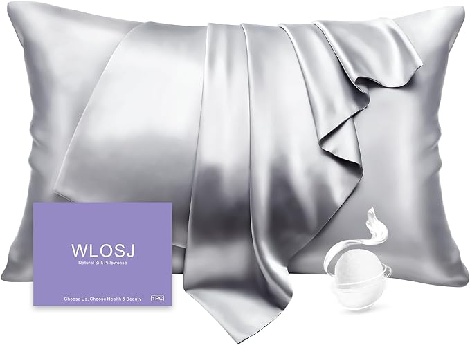 100% Silk Pillow Cases Standard Size Mulberry Silk Pillowcase by WLOSJ
