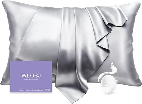 100% Silk Pillow Cases Queen Size Mulberry Silk Pillowcase by WLOSJ