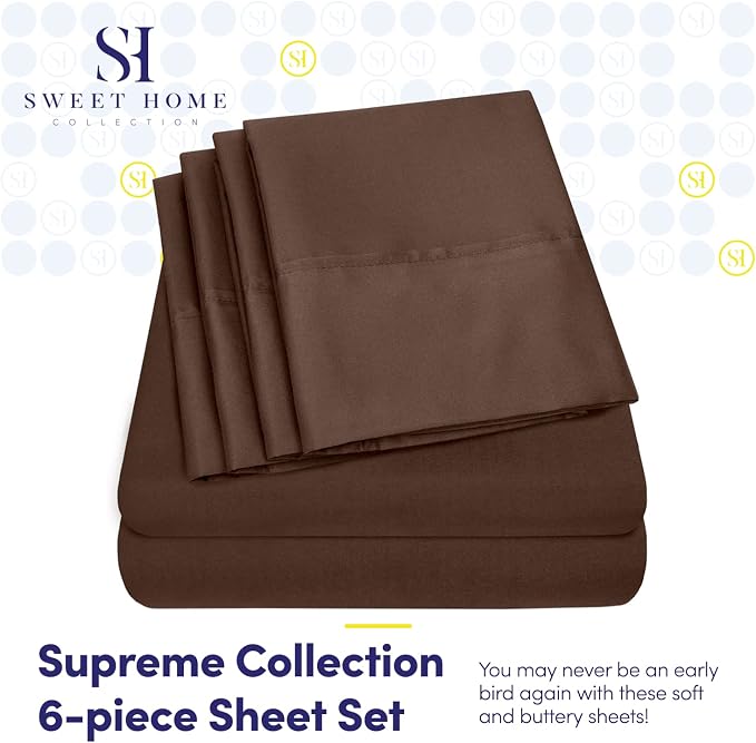 Queen Sheets Brown - Image 2