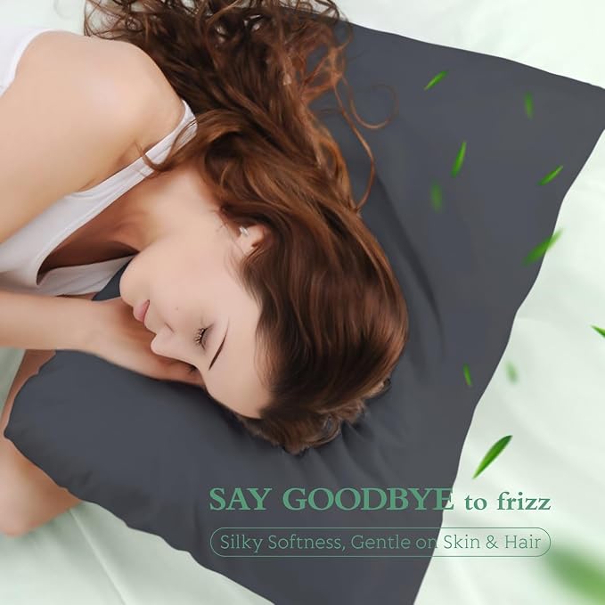 Cooling Pillowcases King Size Set of 2, Viscose Derived from Bamboo - Image 5