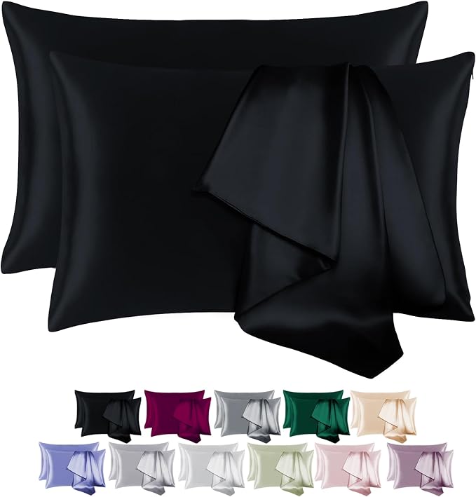100% Mulberry Silk Pillowcase Set of 2 by BEIJOEY