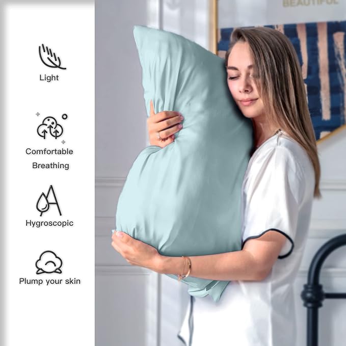 Mulberry Silk Pillowcase for Hair and Skin Queen Size 20"X 30" Pillow Case - Image 3