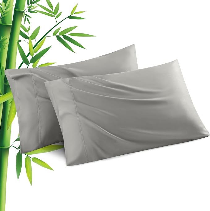 Pillowcases Queen Size 2 Pack, Viscose Cooling Pillow Cases by JamRest