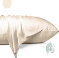100% Mulberry Silk Pillowcase 2 Pack, King Size Silk Pillow Cases by Unknown