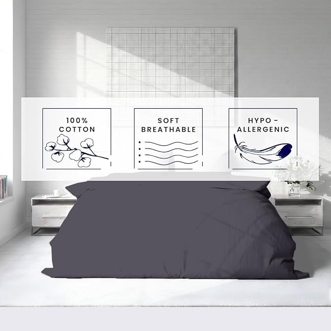 Kotton Culture 3 Pc 120"x120" Duvet Cover Set Super King Plus/Super Oversize - Image 6