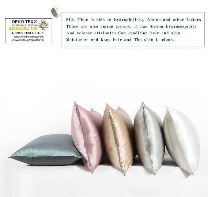 DISANGNI Silk Indulgence Set: Premium 22 Momme Mulberry Silk Pillowcase & Eye - Image 6