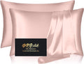 Silk Pillowcase 2 Pack, Natural Mulberry Silk Pillow Case, Anti Acne Silk by HOME