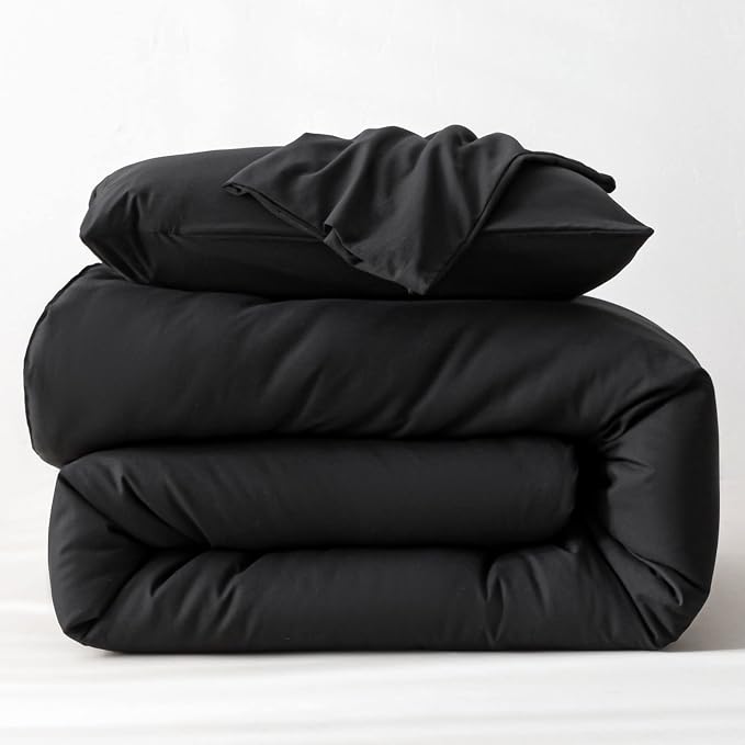 ROSGONIA California King Comforter Set Black, All Season Bedding Soft Bedspread - Image 6