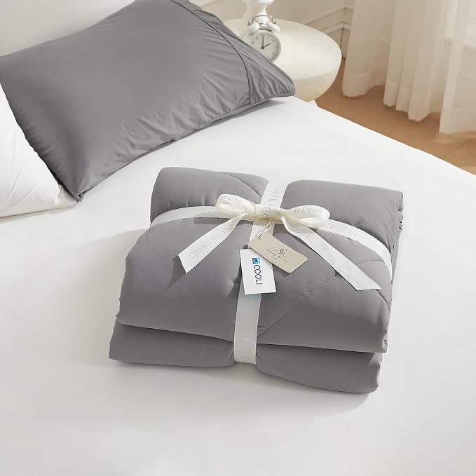 Cozy Bliss Cooling Comforter Twin Size, Cooling Blankets - Image 6
