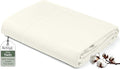 Royale Linens 100% Organic Cotton Twin Flat Sheet Only by ROYALELINENS