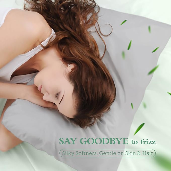 Cooling Pillowcases Standard Size Set of 2, Viscose Derived from Bamboo - Image 5