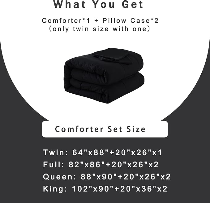 DOWNCOOL Full Size Comforter Sets -All Season Bedding Comforters - Image 6