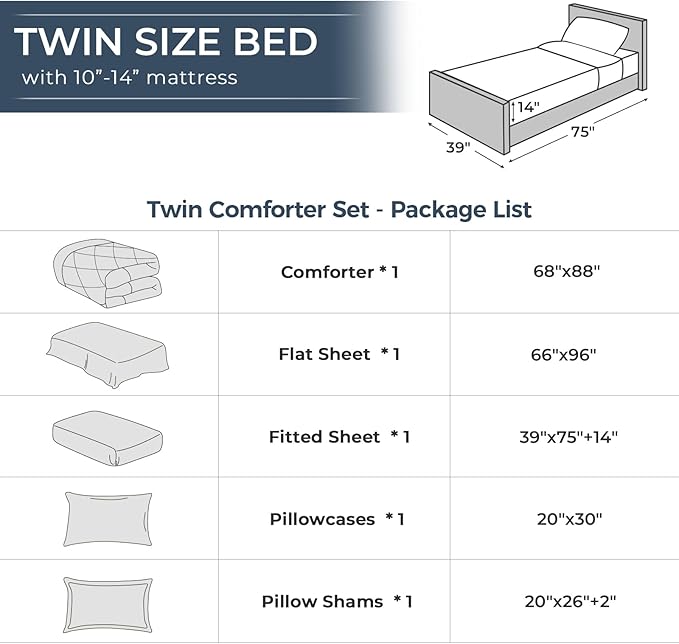 HEVUMYI Grape Purple Twin Comforter Set - Image 8