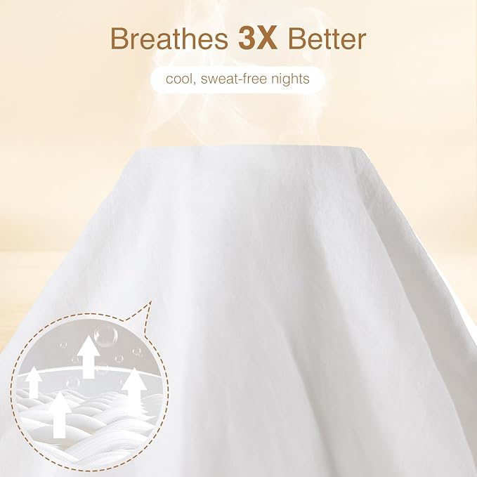 SONORO KATE 100% French Linen Duvet Cover Queen Size, Soft Breathable - Image 3