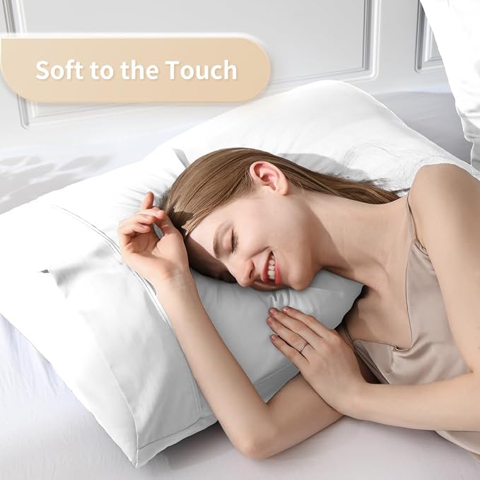 Standard Pillowcases, Cooling Viscose from Bamboo Pillow Covers - Image 3