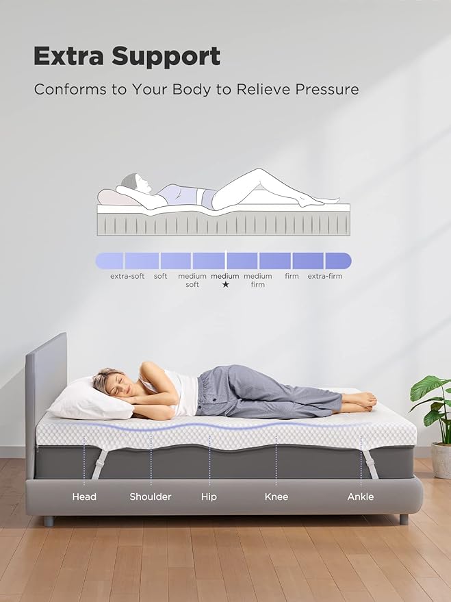 PERLECARE 3 Inch Mattress Topper King - Image 6