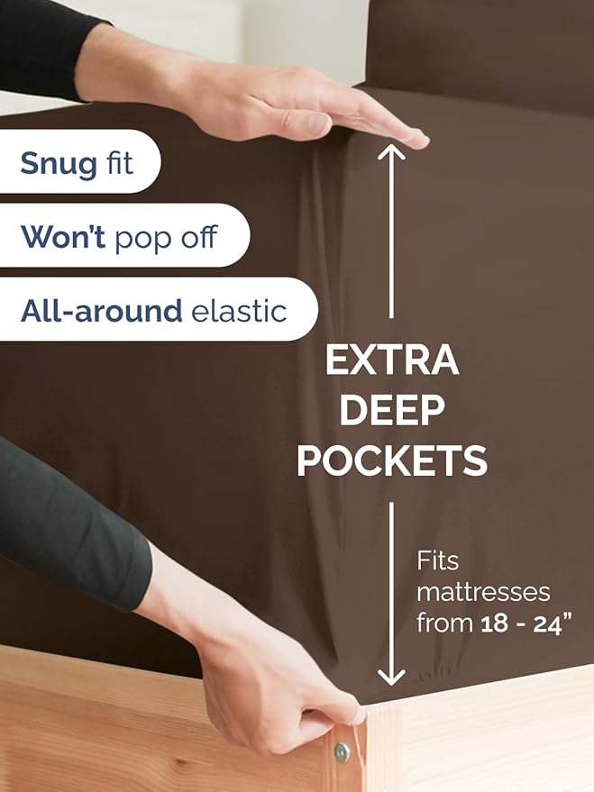 Extra Deep Full Fitted Sheet - Image 2