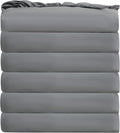 Bulk Queen Fitted Sheet Only Deep Pocket 6 Pack, Quick Sort Bottom Bed Sheets by Culve