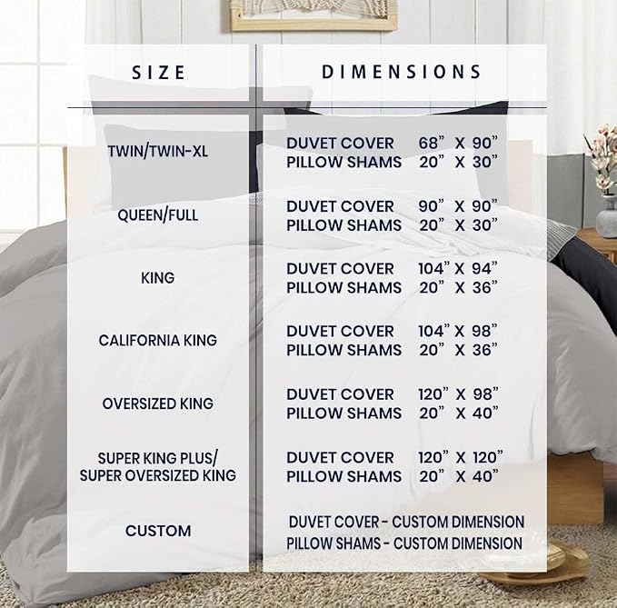 Kotton Culture 3 Pc California King Size Duvet Cover Set -100% Egyptian Cotton - Image 3