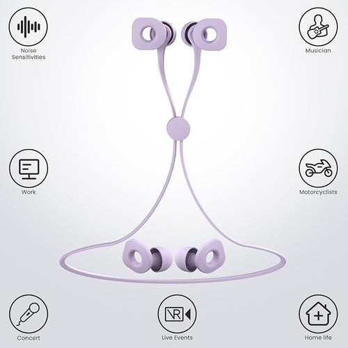 2 Pairs of Earplugs for Sleeping, Reusable Hearing Protection Ear Plugs - Image 2