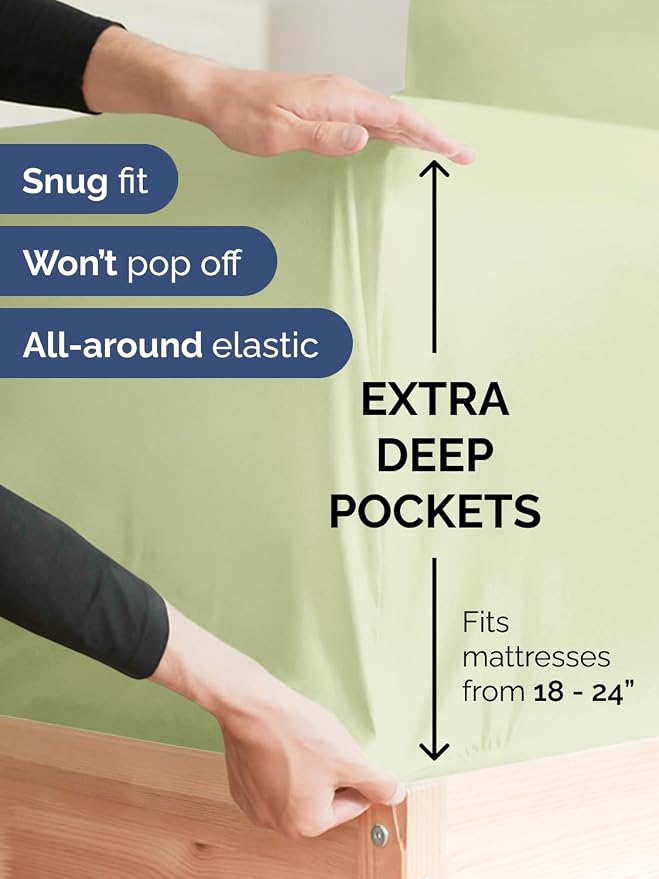 Extra Deep Twin XL Fitted Sheet - Image 2