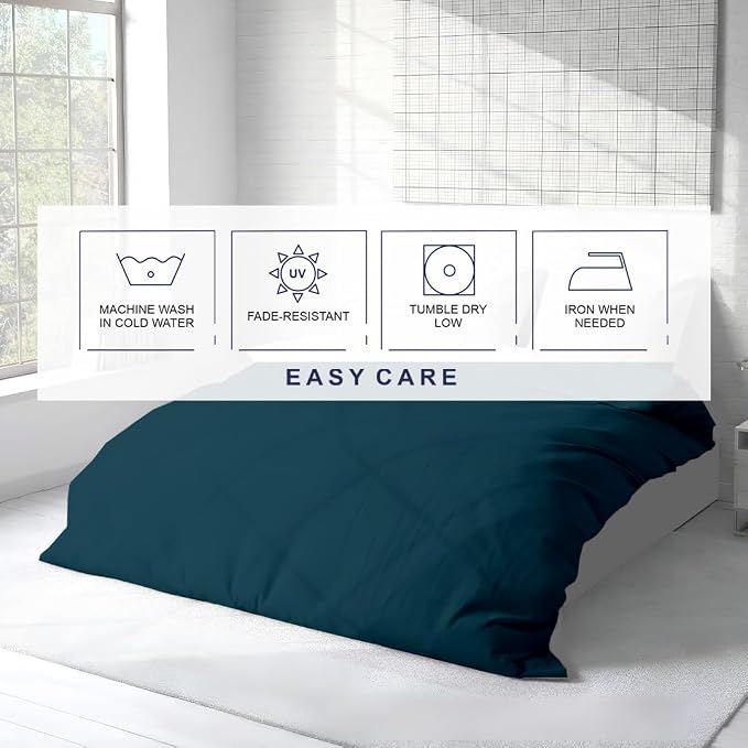Kotton Culture 1 Pc Duvet Cover King Size-100% Egyptian Cotton 600 Thread Count - Image 6