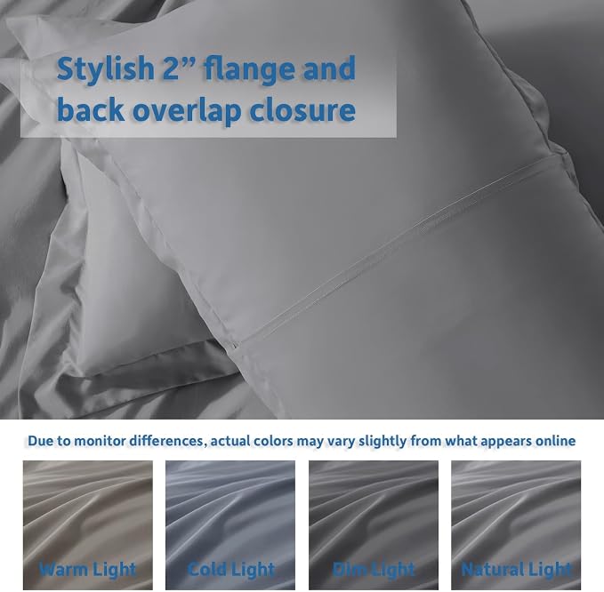Nestl Grey California King Duvet Cover Sets - Image 8