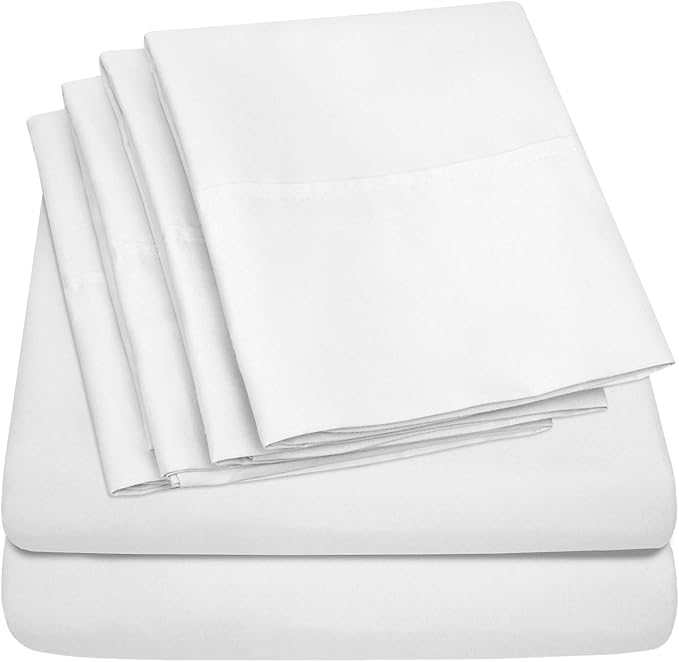 Queen Sheets White by SweetHomeCollection