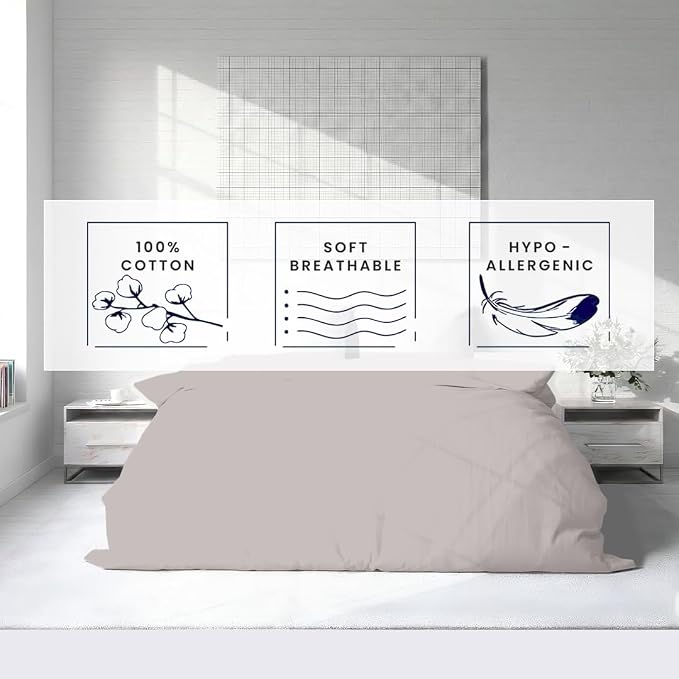Kotton Culture 1 Pc Duvet Cover Queen Size/Full Size-100% Egyptian Cotton 600 - Image 5