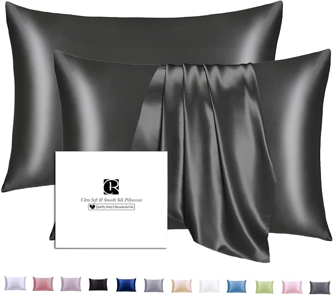 Ravmix Silk Pillow Cases 2 Pack by Ravmix