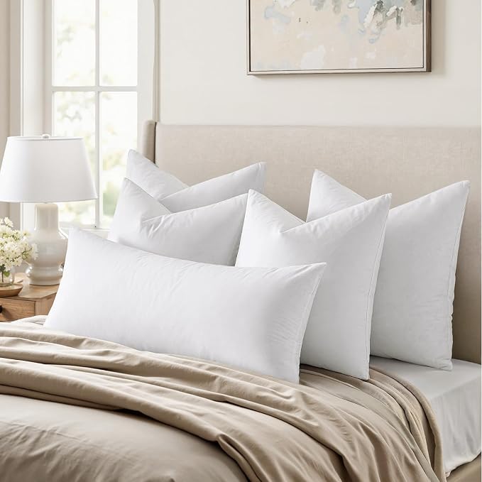 MIULEE 20x20 Pillow Inserts, Decorative Fluffy Throw Pillow Inserts Cotton - Image 3