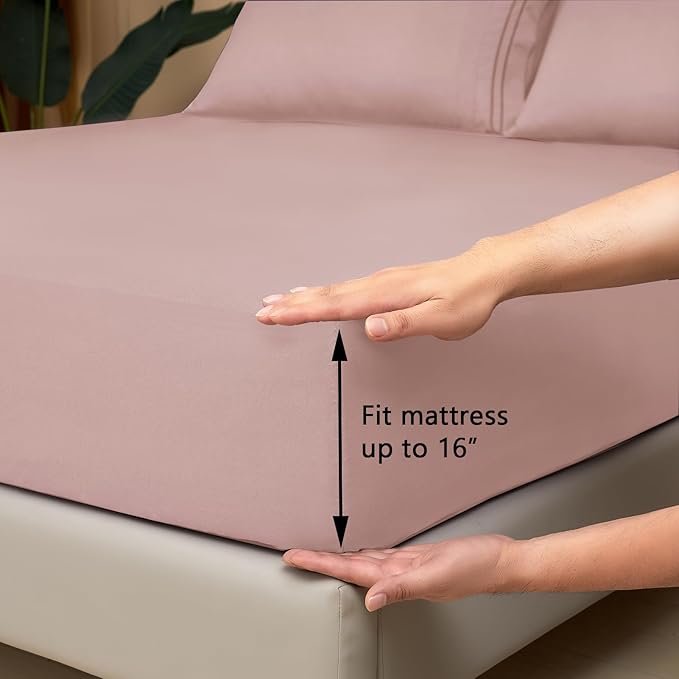 Mejoroom Bed Sheets Set, Extra Soft Luxury Full Sheets - Image 3
