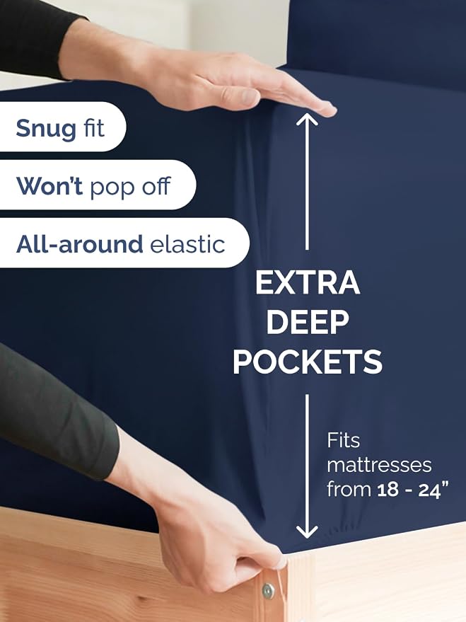 Extra Deep Twin XL Fitted Sheet - Image 2