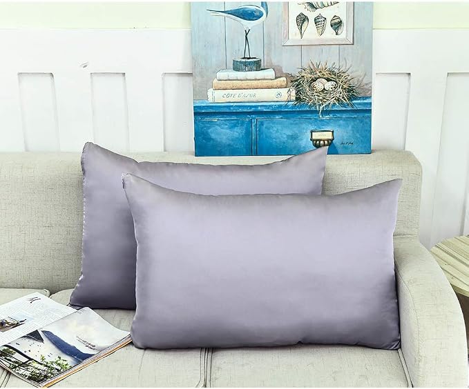 Jocoku 100% Mulberry Silk Pillowcases Set of 2 - Image 2