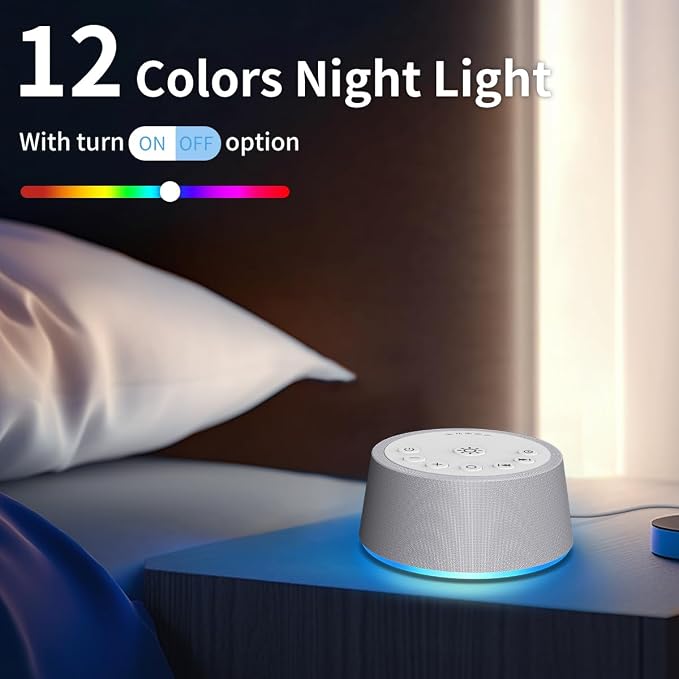 SoundLegend White Noise Sleep Sound Machines 30 Sounds 32-Level Volume 12 - Image 3