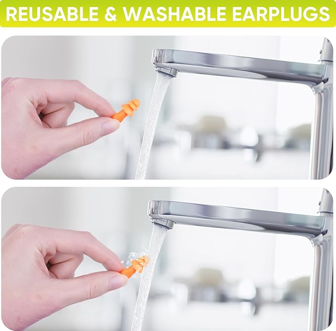 TICONN 12 Pairs Reusable Silicone Ear Plugs - Image 4