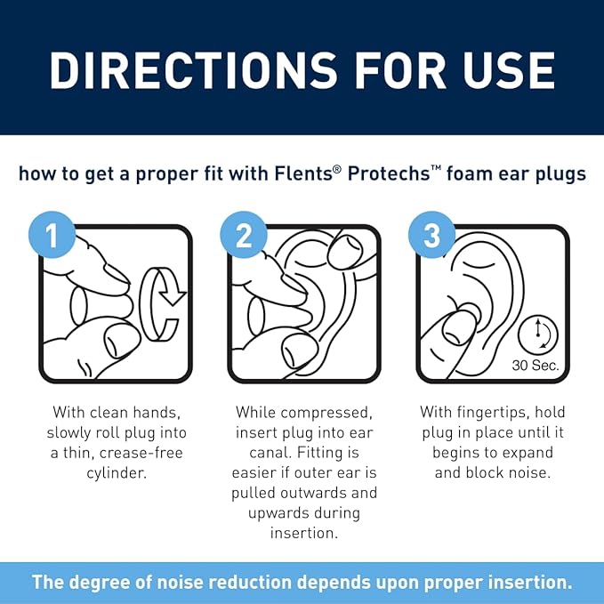 Flents Protechs Foam Ear Plugs, 50 Pair - Image 7