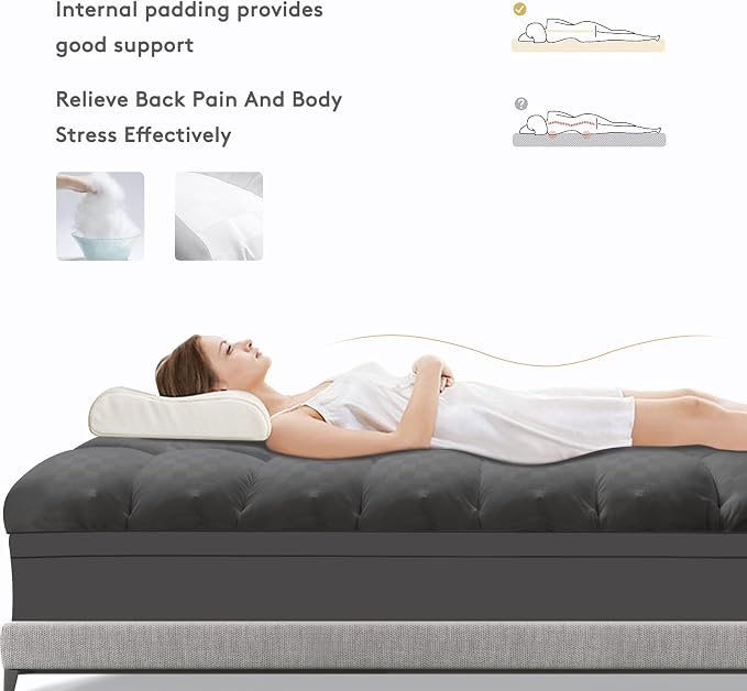 SameBed Mattress Topper Twin XL, Extra Thick Mattress Pad Cover - Image 6