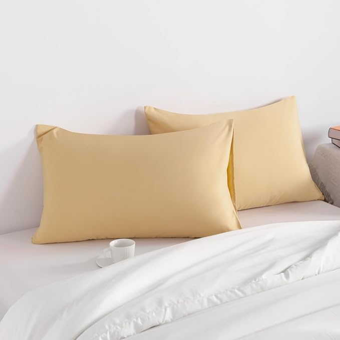 NTBAY Standard Pillow Cases Set of 2, 2 Pack Brushed Microfiber 20x26 Pillow - Image 2