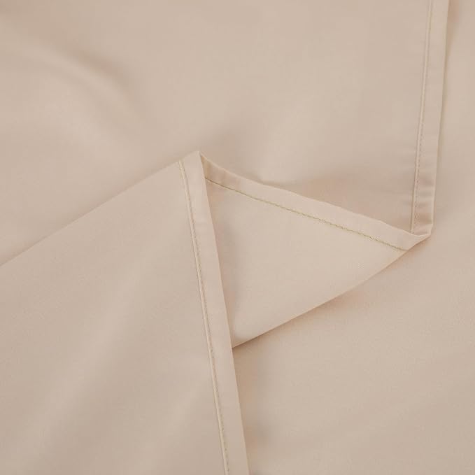 Queen Flat Sheet Only， 90x102Inch Beige - Image 7
