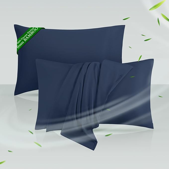 Cooling Pillowcases Queen Size Set of 2, Viscose Derived from Bamboo by HOTSLEEPERSHEETS
