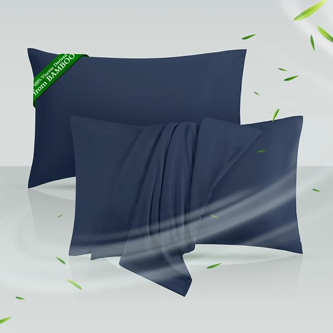 Cooling Pillowcases King Size Set of 2, Viscose Derived from Bamboo by HOTSLEEPERSHEETS
