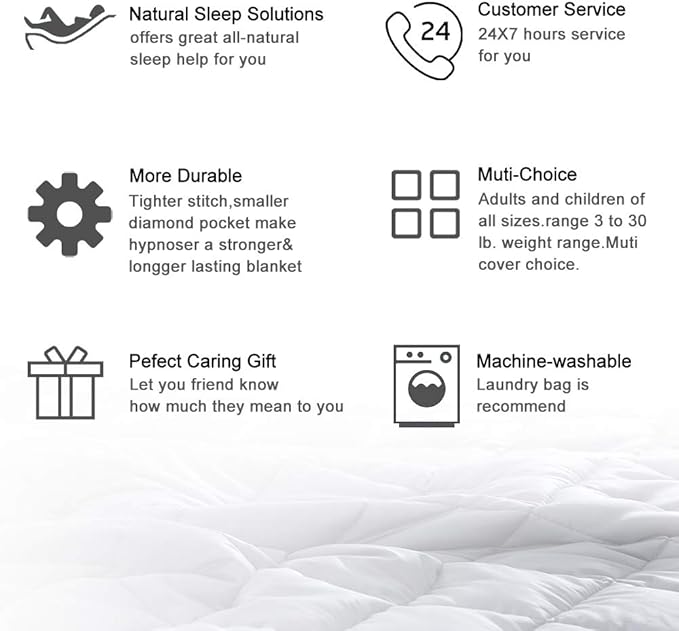 HYPNOSER Weighted Blanket Twin Size - Image 6