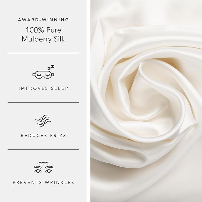Fishers Finery 30mm 100% Pure Mulberry Silk Pillowcase 2 Pack, Quality Tested - Image 5